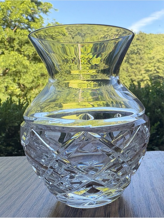 Waterford Other - Vintage Waterford Cut Crystal Bud Vase 3 1/2” Signed Seahorse